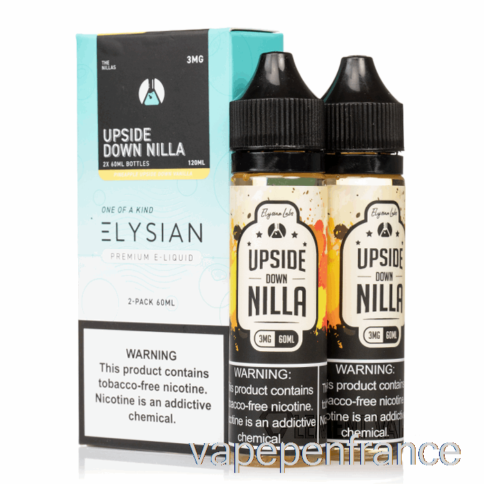 Nilla à L'envers - Elysian Labs - Stylo Vape 120 Ml 6 Mg